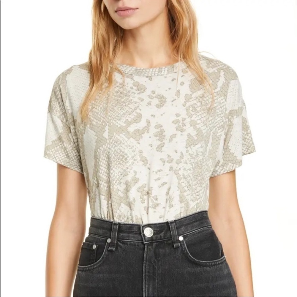 Rag & Bone Snake Print Tee Shirt